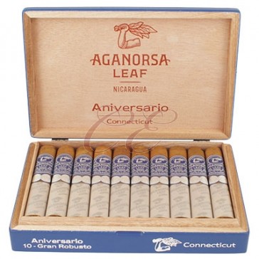 Aganorsa Leaf Anniversario Connecticut Robusto Box 10