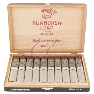 Aganorsa Leaf Anniversario Maduro Robusto Box 10