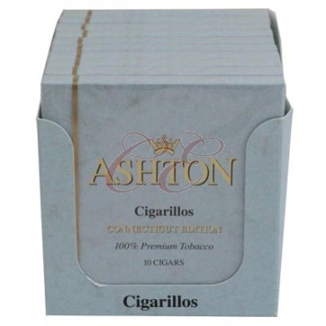 Ashton Cigarillos Connecticut Box 100 (10 Packs of 10 Cigars)