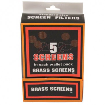 5 Pack Brass Pipe Screen Box 100/5 Pack