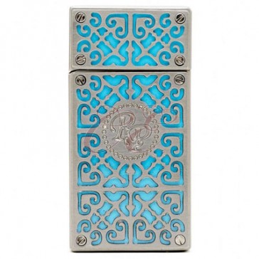 Rocky Patel Burn Series Gunmetal and Teal Lighter