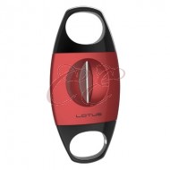 Lotus Jaws Cigar Cutter V-Cut Red and Black